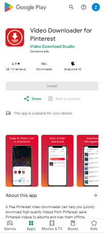 How to Download Video from Pinterest to Gallery
